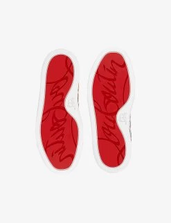 Christian Louboutin Funnyto Graphic-print Leather Low-top Trainers 4-9 Years -Boutique Fashionable Childrens Clothing Store R04206913 MULTI ALT05