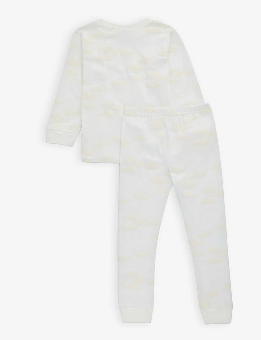 Cloud Flocked-print Cotton-jersey Pyjamas 1-13 Years 3 Cloud Flocked-print Cotton-jersey Pyjamas 1-13 Years - Image 3