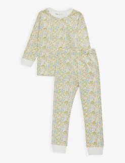 Floral-print Cotton-jersey Pyjamas 1-13 Years